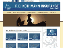 Tablet Screenshot of kothmanninsurance.com